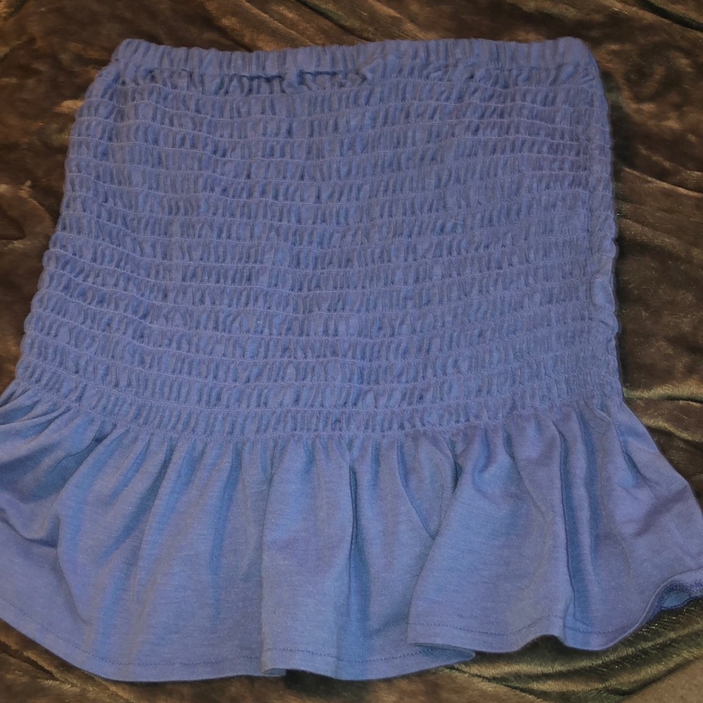 Blue tube top